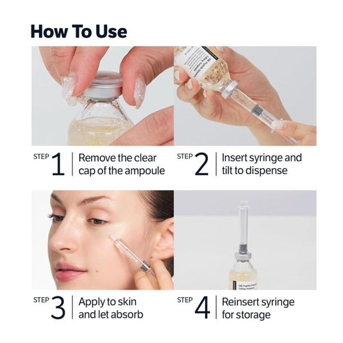 Silk Lifting Peptide Ampoule — Korean "Botox in a Bottle" Face-Lift Serum | 30 Peptides + 18K Gold Collagen Threads + Deep 120Da Collagen | Wrinkle, Nasolabial Fold & Sagging Skin Care | Clinically Tested | 72H Hydration | All Skin Types