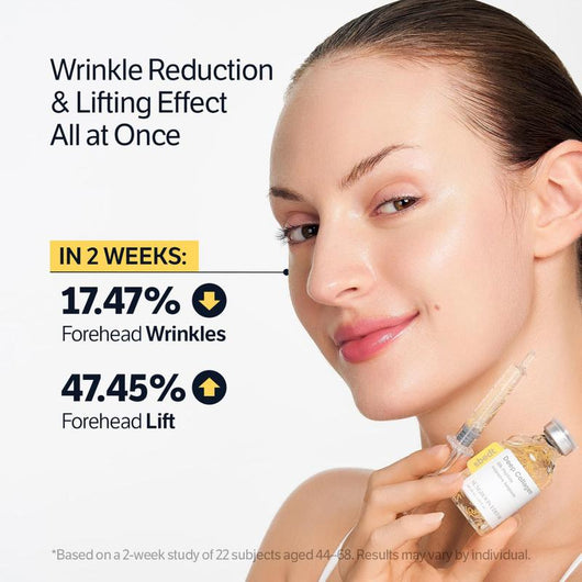 Silk Lifting Peptide Ampoule — Korean "Botox in a Bottle" Face-Lift Serum | 30 Peptides + 18K Gold Collagen Threads + Deep 120Da Collagen | Wrinkle, Nasolabial Fold & Sagging Skin Care | Clinically Tested | 72H Hydration | All Skin Types